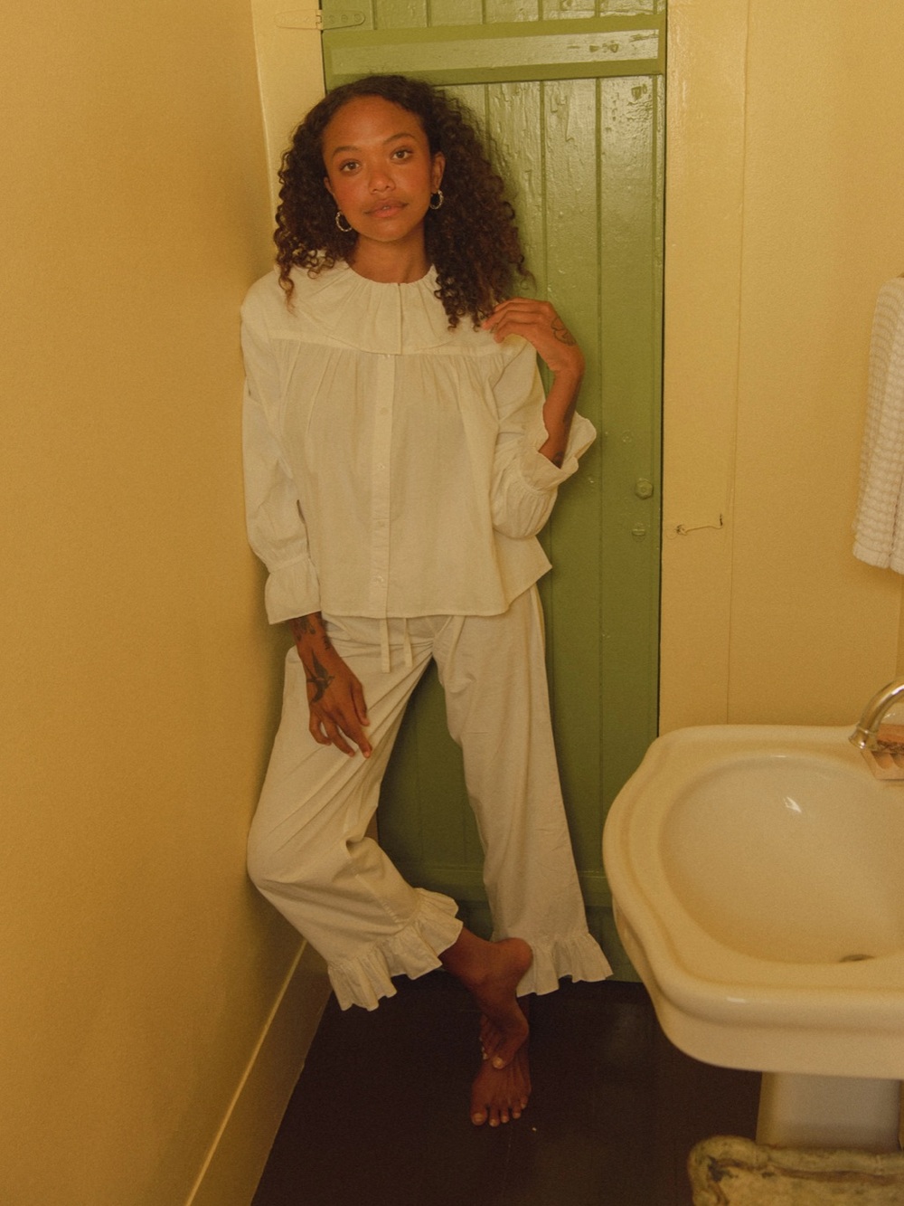 Sønderhaus Slow Down Pants in White *READ